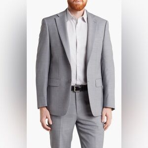Calvin Klein Medium Grey Slim Stretch Suit